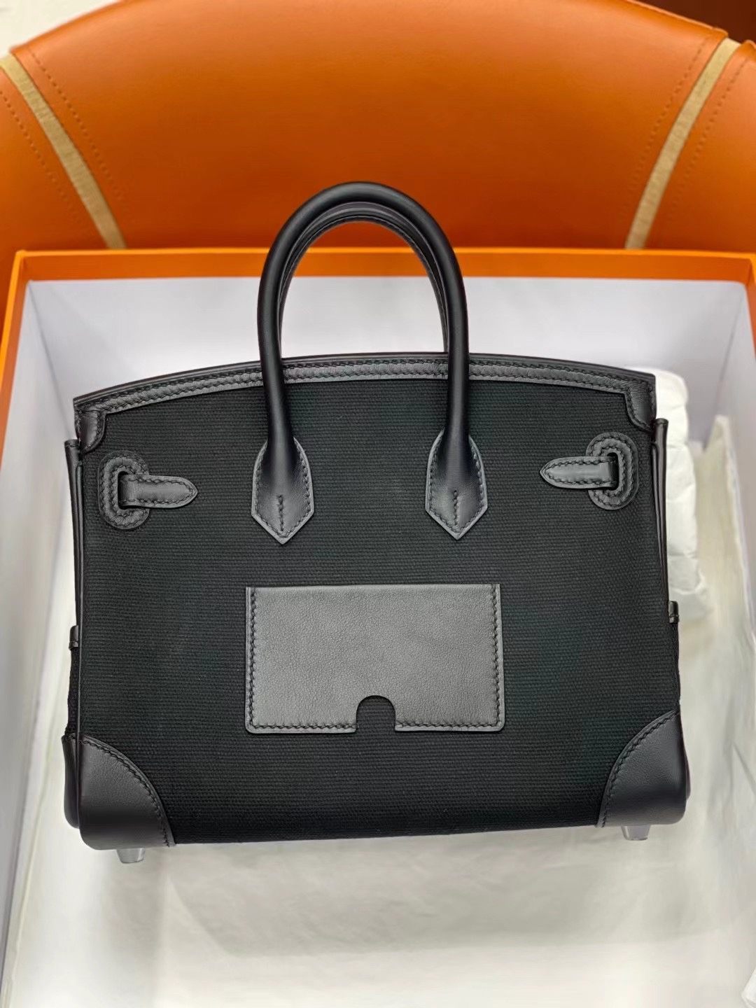 에르메스 버킨백25 카고 블랙 은장